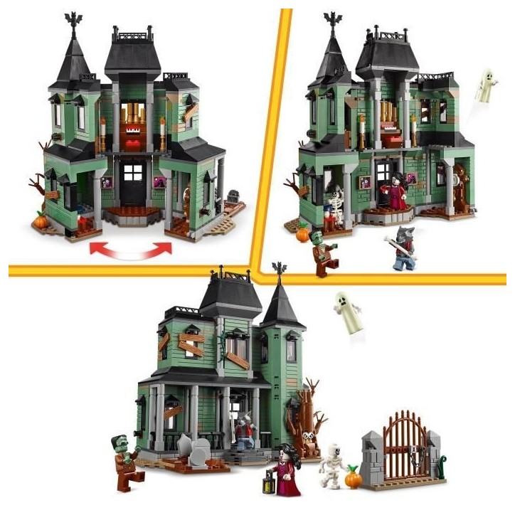 LEGO Creator 3-en-1 31167 Le Manoir Hanté - Jeu de Construction enfant des 9 ans