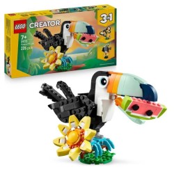 LEGO Creator 3-en-1 31173 Animaux Sauvages : le Toucan Tropical - Jeu