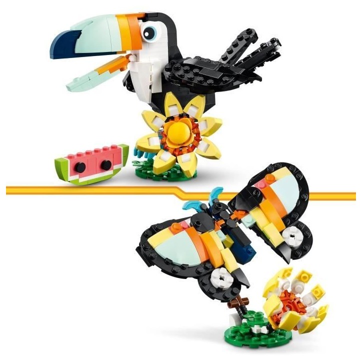 LEGO Creator 3-en-1 31173 Animaux Sauvages : le Toucan Tropical - Jeu des 7 ans LEGO Creator 3-en-1 31173 Animaux Sauvages : le Toucan Tropical - Jeu des 7 ans