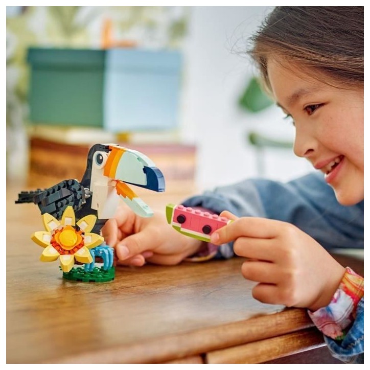 LEGO Creator 3-en-1 31173 Animaux Sauvages : le Toucan Tropical - Jeu des 7 ans LEGO Creator 3-en-1 31173 Animaux Sauvages : le Toucan Tropical - Jeu des 7 ans
