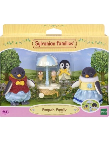 Poupée - SYLVANIAN FAMILIES - La famille Pingouin - Blanc - Multicolore - Modele 5694
