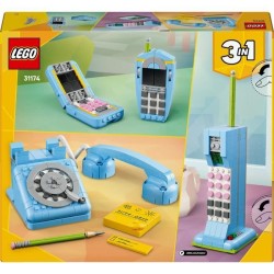 LEGO Creator 3-en-1 31174 Le Téléphone Rétro - Jeu de Construction