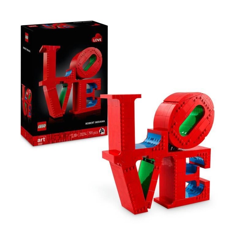 LEGO Art 31214 LOVE - Set de construction pour adultes - Décoration e LEGO Art 31214 LOVE - Set de construction pour adultes - Décoration e