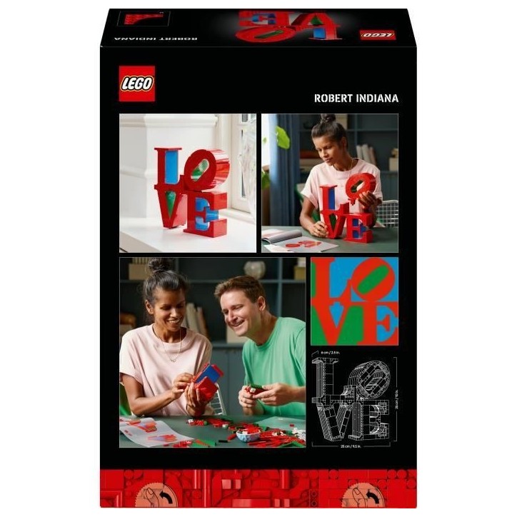 LEGO Art 31214 LOVE - Set de construction pour adultes - Décoration et cadeau pour couples