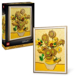 LEGO Art 31215 Vincent van Gogh – Les Tournesols - Tableau mural, Co