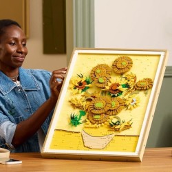 LEGO Art 31215 Vincent van Gogh – Les Tournesols - Tableau mural, Co