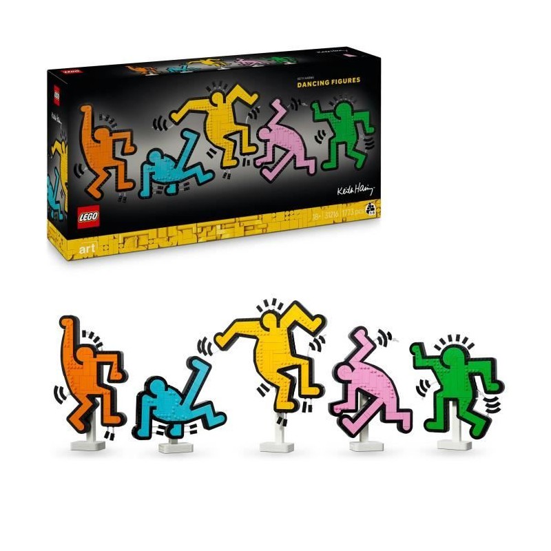 LEGO 31216 Art Keith Haring, Les Figures Dansantes, Décoration d'Int LEGO 31216 Art Keith Haring, Les Figures Dansantes, Décoration d'Int