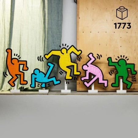 LEGO 31216 Art Keith Haring, Les Figures Dansantes, Décoration d'Intérieur et Set de Construction pour Adultes
