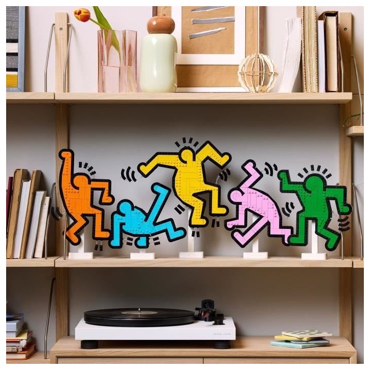 LEGO 31216 Art Keith Haring, Les Figures Dansantes, Décoration d'Intérieur et Set de Construction pour Adultes