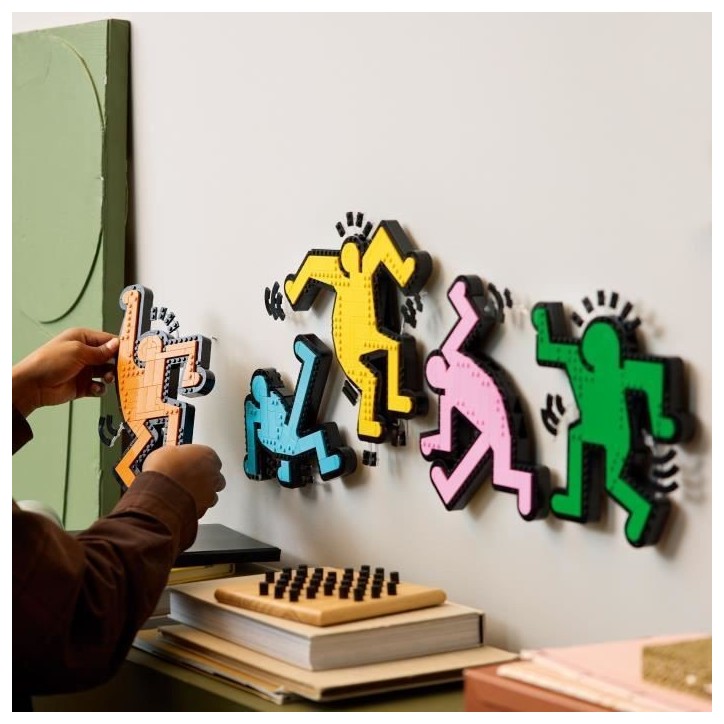 LEGO 31216 Art Keith Haring, Les Figures Dansantes, Décoration d'Intérieur et Set de Construction pour Adultes
