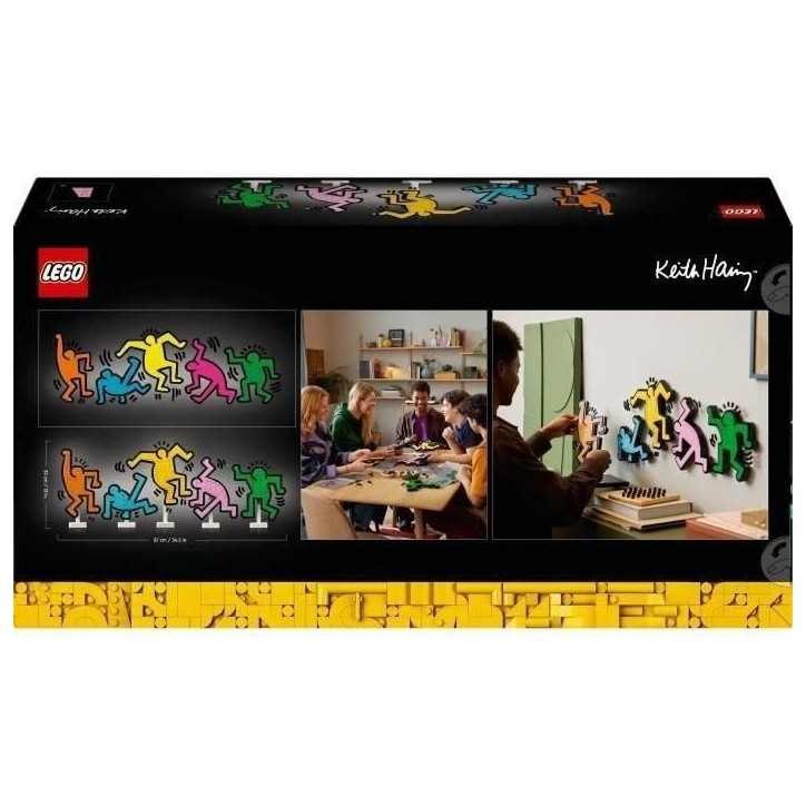 LEGO 31216 Art Keith Haring, Les Figures Dansantes, Décoration d'Intérieur et Set de Construction pour Adultes