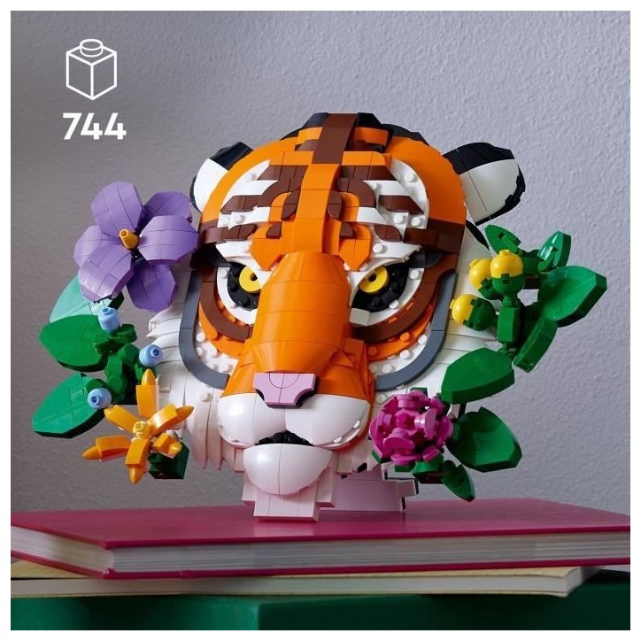 LEGO Art 31217 La Collection Faune – Le Tigre - Set Adulte - Décoration Murale Avec Fleurs LEGO Art 31217 La Collection Faune – Le Tigre - Set Adulte - Décoration Murale Avec Fleurs