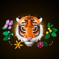 LEGO Art 31217 La Collection Faune – Le Tigre - Set Adulte - Décora