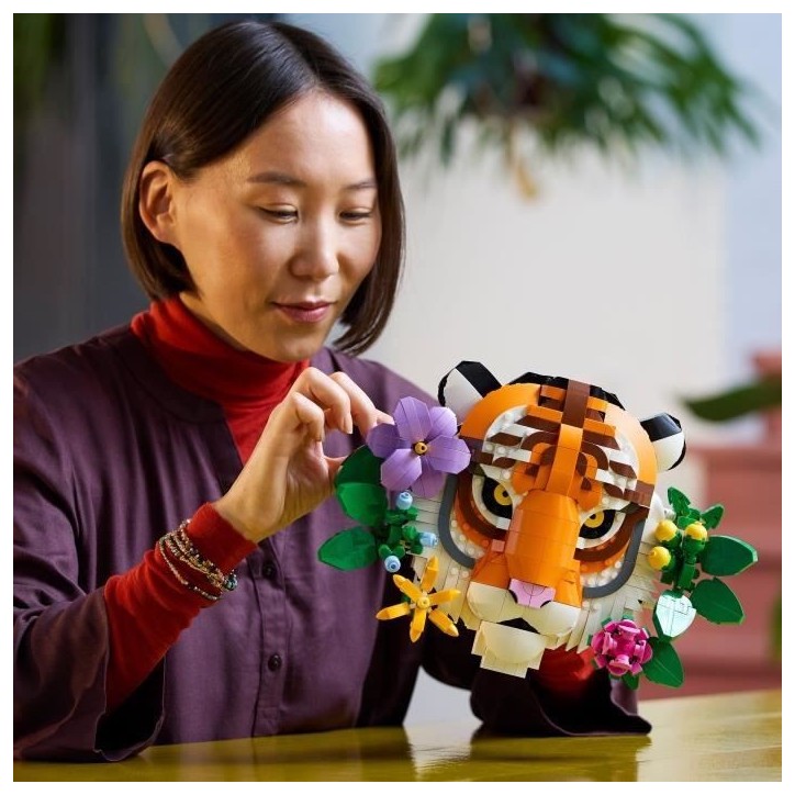 LEGO Art 31217 La Collection Faune – Le Tigre - Set Adulte - Décoration Murale Avec Fleurs LEGO Art 31217 La Collection Faune – Le Tigre - Set Adulte - Décoration Murale Avec Fleurs