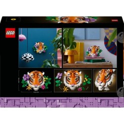 LEGO Art 31217 La Collection Faune – Le Tigre - Set Adulte - Décora