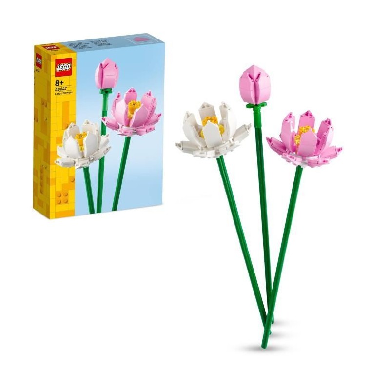 LEGO 40647 Creator Les Fleurs de Lotus, Kit de Construction pour Fille LEGO 40647 Creator Les Fleurs de Lotus, Kit de Construction pour Fille