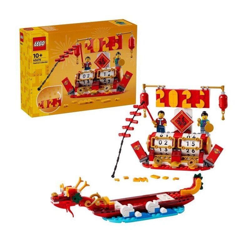 LEGO 40678 Le calendrier des fetes - Idée cadeau et jouet 2-en-1 pour