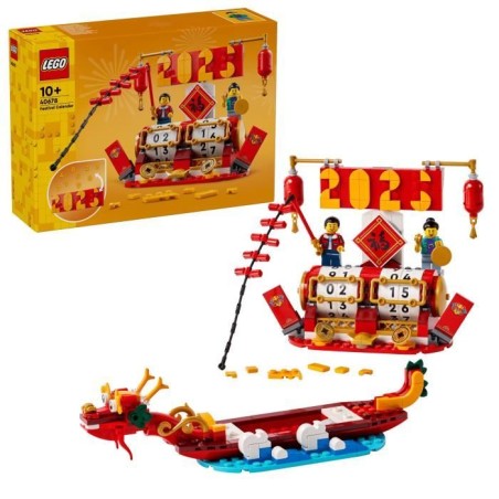 LEGO 40678 Le calendrier des fetes - Idée cadeau et jouet 2-en-1 pour