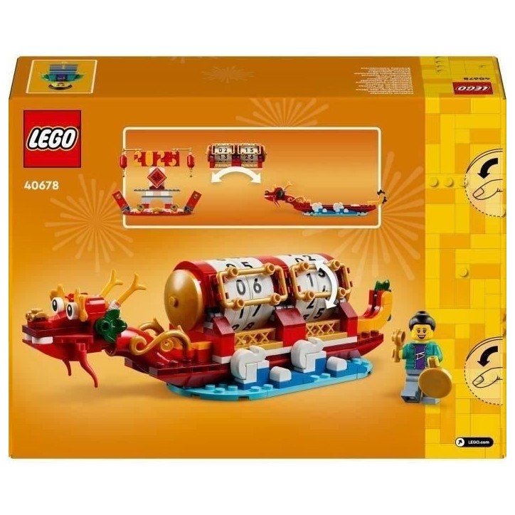 LEGO 40678 Le calendrier des fetes - Idée cadeau et jouet 2-en-1 pour le Nouvel An lunaire LEGO 40678 Le calendrier des fetes - Idée cadeau et jouet 2-en-1 pour le Nouvel An lunaire