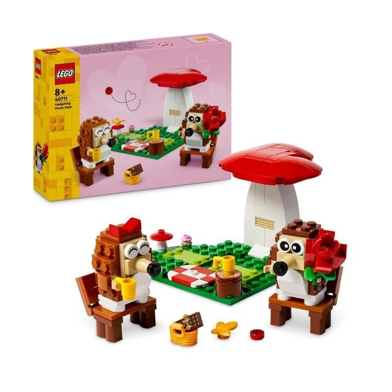 LEGO 40711 Le pique-nique des hérissons - Jouet avec un champignon a LEGO 40711 Le pique-nique des hérissons - Jouet avec un champignon a