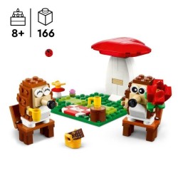LEGO 40711 Le pique-nique des hérissons - Jouet avec un champignon a
