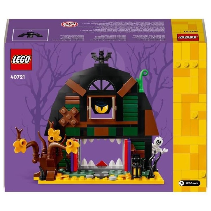 LEGO 40721 La Grange d'Halloween - Jouet de Construction enfant des 8 ans - Squelette