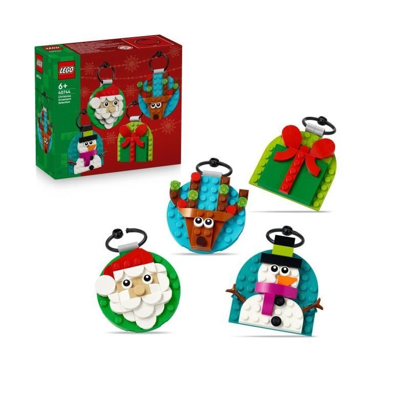 LEGO 40744 Sélection de Décorations de Noël - Jeu de Construction d LEGO 40744 Sélection de Décorations de Noël - Jeu de Construction d