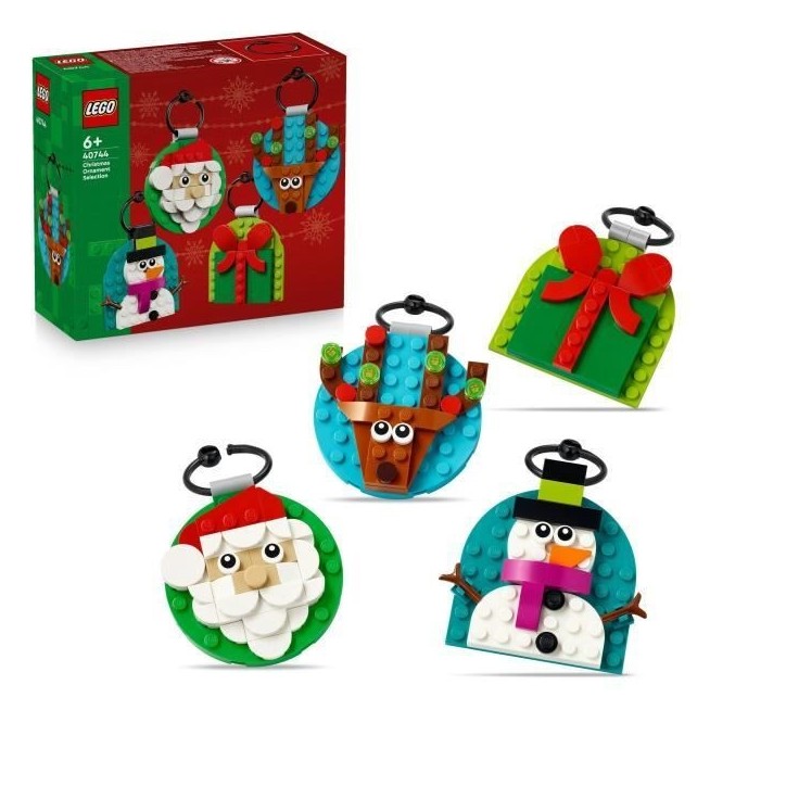 LEGO 40744 Sélection de Décorations de Noël - Jeu de Construction des 6 ans avec Pere Noël LEGO 40744 Sélection de Décorations de Noël - Jeu de Construction des 6 ans avec Pere Noël