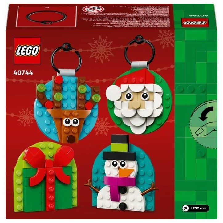 LEGO 40744 Sélection de Décorations de Noël - Jeu de Construction des 6 ans avec Pere Noël LEGO 40744 Sélection de Décorations de Noël - Jeu de Construction des 6 ans avec Pere Noël