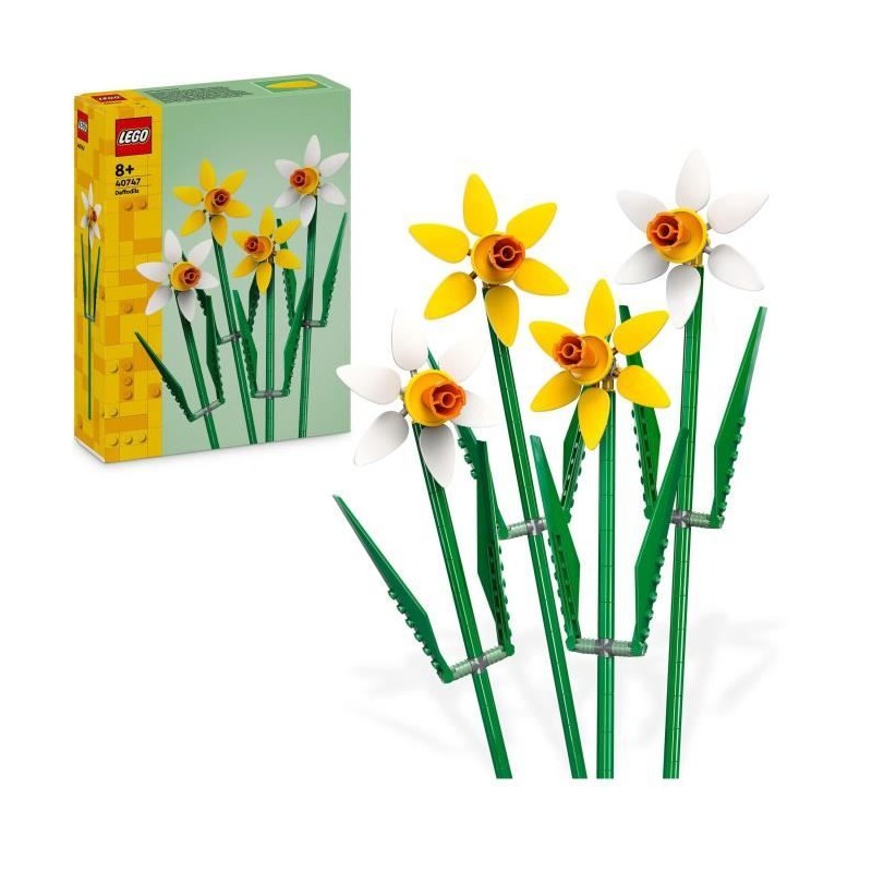 LEGO 40747 Creator Les Jonquilles, Kit de Construction de Fleurs Artif LEGO 40747 Creator Les Jonquilles, Kit de Construction de Fleurs Artif