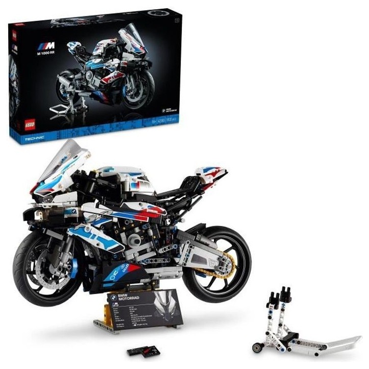 LEGO Technic 42130 BMW M 1000 RR, Construction Moto BMW, Maquette Moto GP, Échelle 1:5, Cadeau Motard, pour Adultes LEGO Technic 42130 BMW M 1000 RR, Construction Moto BMW, Maquette Moto GP, Échelle 1:5, Cadeau Motard, pour Adultes