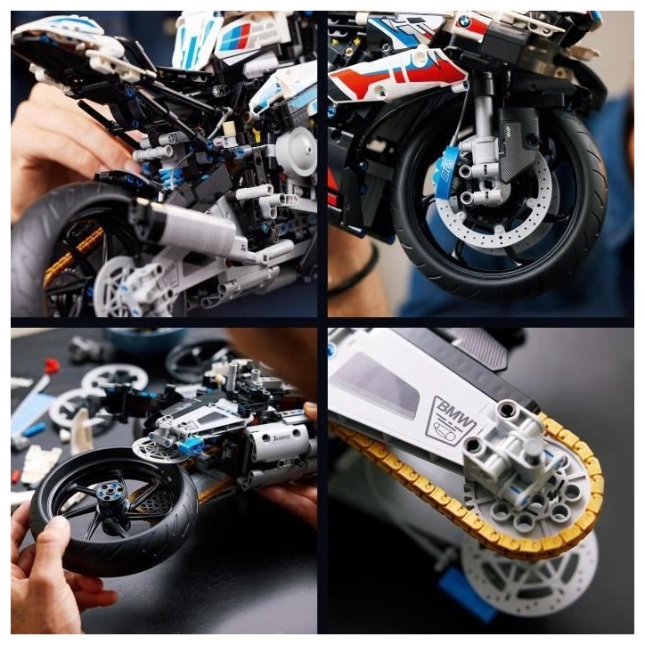 LEGO Technic 42130 BMW M 1000 RR, Construction Moto BMW, Maquette Moto GP, Échelle 1:5, Cadeau Motard, pour Adultes LEGO Technic 42130 BMW M 1000 RR, Construction Moto BMW, Maquette Moto GP, Échelle 1:5, Cadeau Motard, pour Adultes
