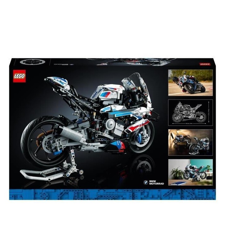 LEGO Technic 42130 BMW M 1000 RR, Construction Moto BMW, Maquette Moto GP, Échelle 1:5, Cadeau Motard, pour Adultes LEGO Technic 42130 BMW M 1000 RR, Construction Moto BMW, Maquette Moto GP, Échelle 1:5, Cadeau Motard, pour Adultes