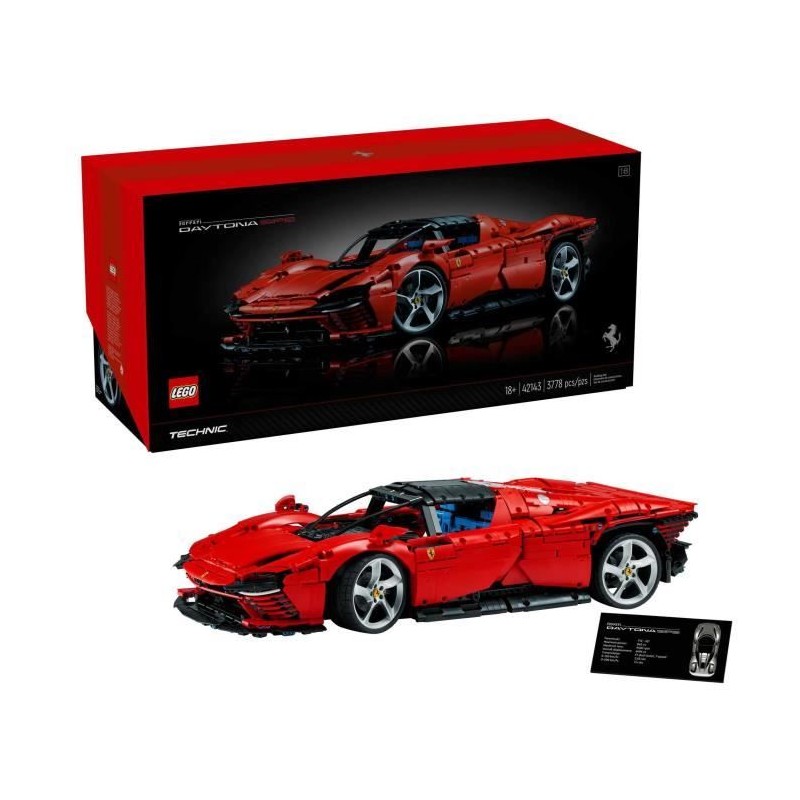 LEGO Technic 42143 Ferrari Daytona SP3, Voiture Modélisme, Maquette a LEGO Technic 42143 Ferrari Daytona SP3, Voiture Modélisme, Maquette a