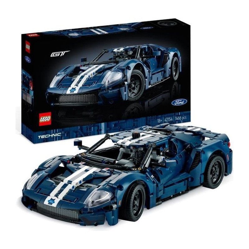 LEGO Technic 42154 Ford GT 2022, Maquette de Voiture pour Adultes, Éc LEGO Technic 42154 Ford GT 2022, Maquette de Voiture pour Adultes, Éc