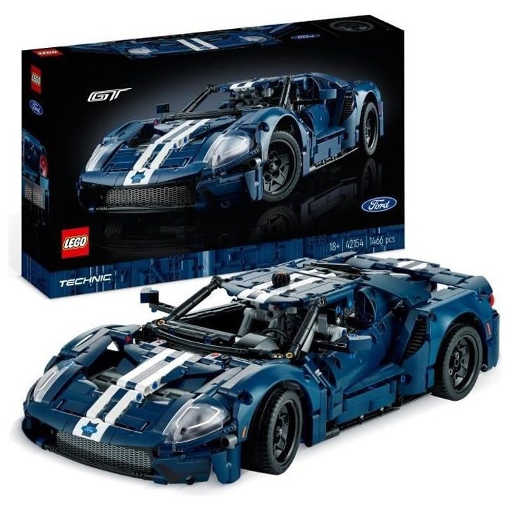 LEGO Technic 42154 Ford GT 2022, Maquette de Voiture pour Adultes, Échelle 1:12, Niveau Avancé LEGO Technic 42154 Ford GT 2022, Maquette de Voiture pour Adultes, Échelle 1:12, Niveau Avancé