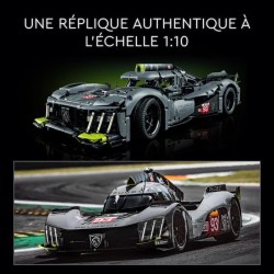 LEGO Technic 42156 PEUGEOT 9X8 24H Le Mans Hybrid Hypercar, Maquette d