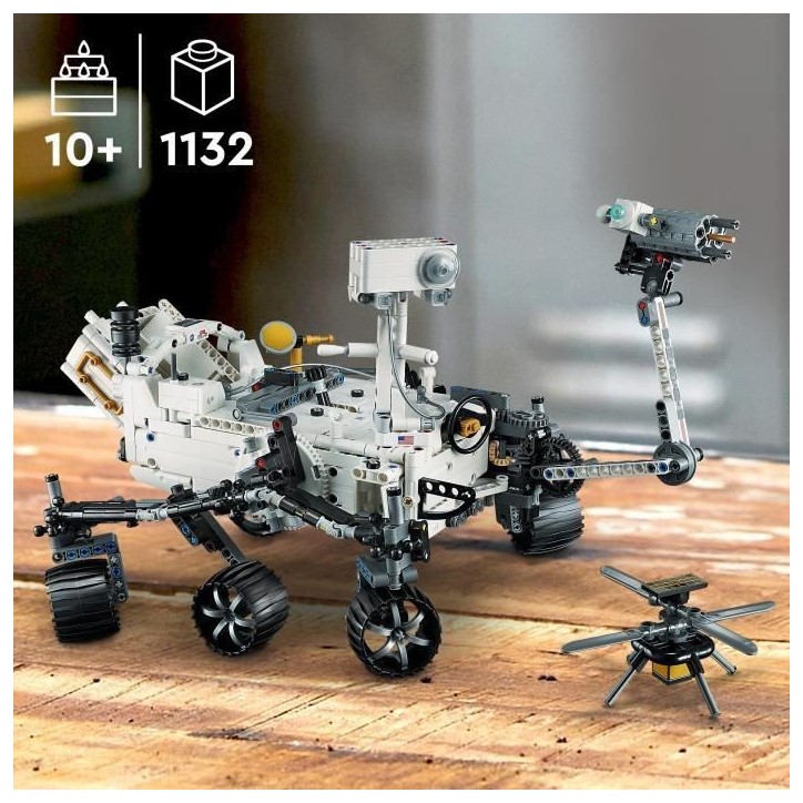 LEGO Technic 42158 NASA Mars Rover Perseverance, Jouet Découverte de l'Espace, avec AR App LEGO Technic 42158 NASA Mars Rover Perseverance, Jouet Découverte de l'Espace, avec AR App