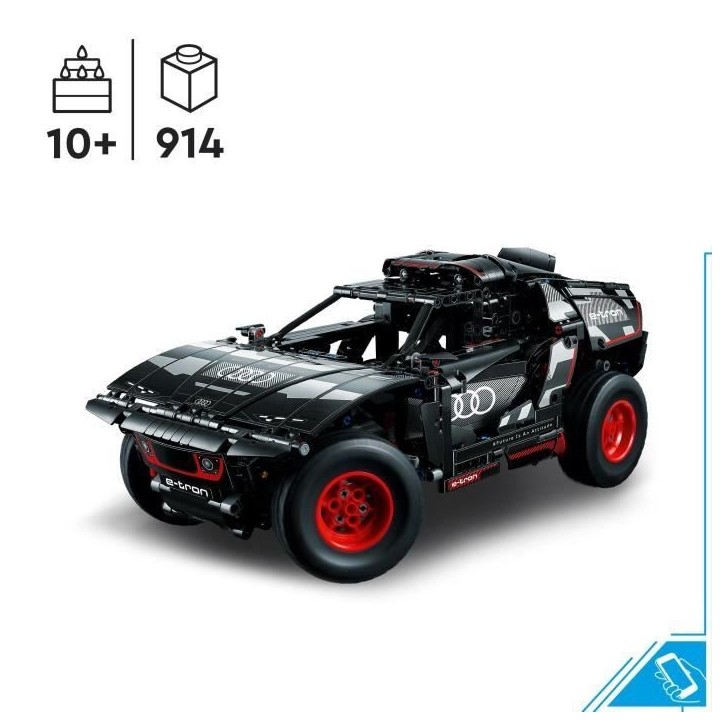 LEGO Technic 42160 Audi RS Q e-tron, Voiture de Rallye Télécommandée, Maquette Off-Road Dakar LEGO Technic 42160 Audi RS Q e-tron, Voiture de Rallye Télécommandée, Maquette Off-Road Dakar