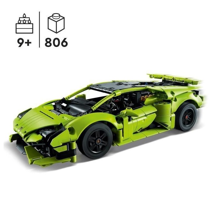 LEGO Technic 42161 Lamborghini Huracán Tecnica, Kit de Maquette de Voiture pour Enfants Fans de Sport Automobile