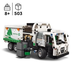 LEGO 42167 Technic Mack LR Electric Camion Poubelle, Jouet de Camion