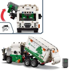 LEGO 42167 Technic Mack LR Electric Camion Poubelle, Jouet de Camion
