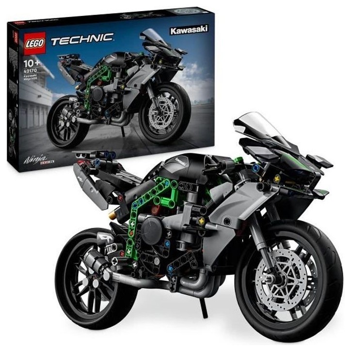 LEGO Technic 42170 La Moto Kawasaki Ninja H2R, Idée Cadeau pour Enfants, Jouet Créatif LEGO Technic 42170 La Moto Kawasaki Ninja H2R, Idée Cadeau pour Enfants, Jouet Créatif