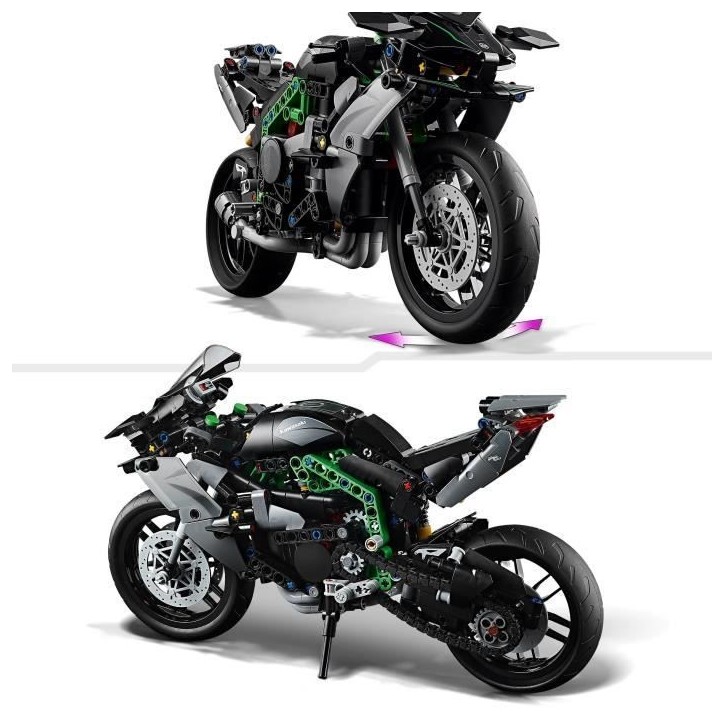 LEGO Technic 42170 La Moto Kawasaki Ninja H2R, Idée Cadeau pour Enfants, Jouet Créatif LEGO Technic 42170 La Moto Kawasaki Ninja H2R, Idée Cadeau pour Enfants, Jouet Créatif