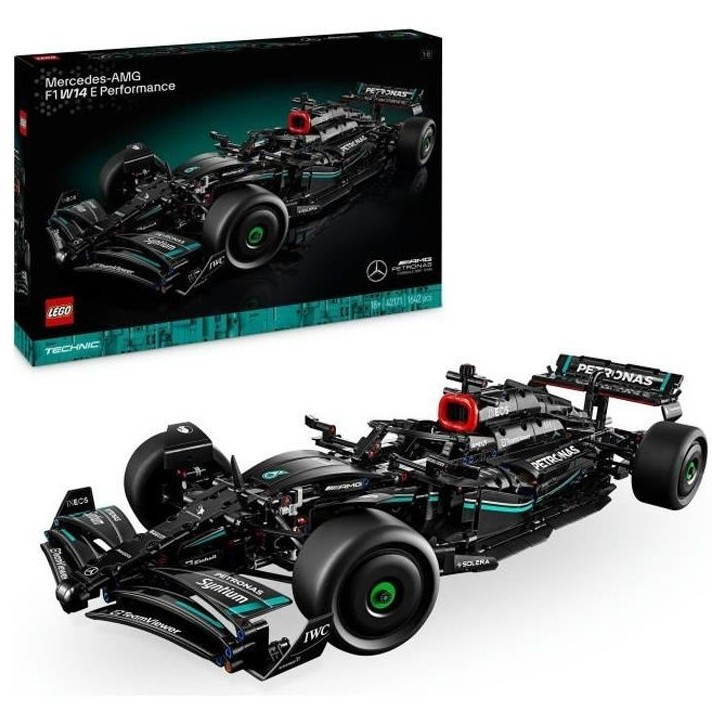 LEGO Technic 42171 Mercedes-AMG F1 W14 E Performance, Réplique, Décoration de Bureau LEGO Technic 42171 Mercedes-AMG F1 W14 E Performance, Réplique, Décoration de Bureau