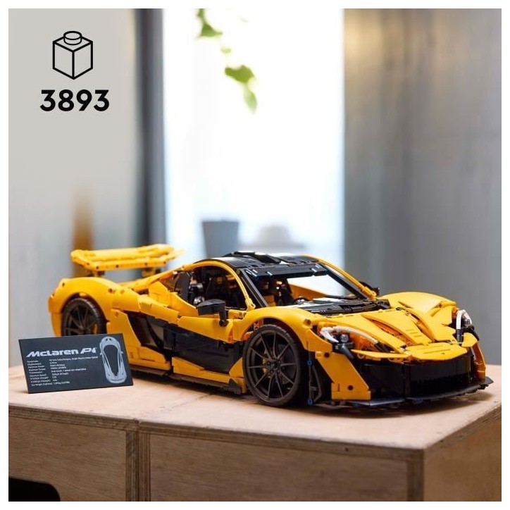 LEGO Technic 42172 McLaren P1 -Kit Maquette Hypercar pour Adultes Passionnés de Véhicules LEGO Technic 42172 McLaren P1 -Kit Maquette Hypercar pour Adultes Passionnés de Véhicules