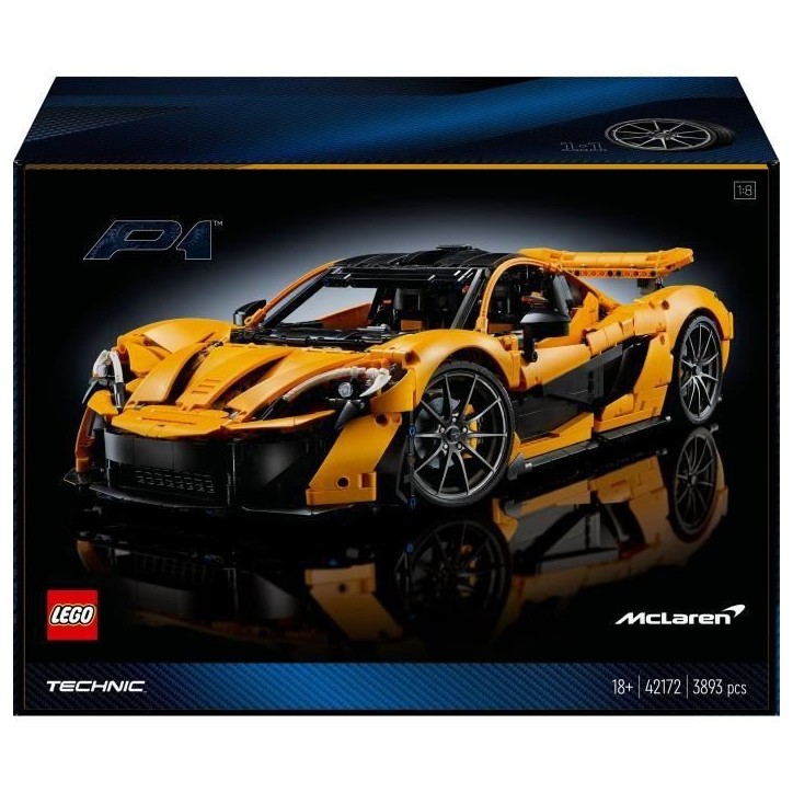 LEGO Technic 42172 McLaren P1 -Kit Maquette Hypercar pour Adultes Passionnés de Véhicules LEGO Technic 42172 McLaren P1 -Kit Maquette Hypercar pour Adultes Passionnés de Véhicules