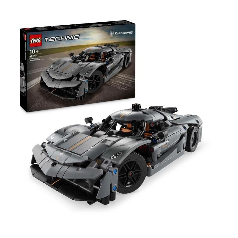 LEGO Technic 42173 Hypercar Koenigsegg Jesko Absolut grise - Set de co LEGO Technic 42173 Hypercar Koenigsegg Jesko Absolut grise - Set de co