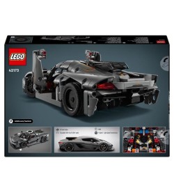 LEGO Technic 42173 Hypercar Koenigsegg Jesko Absolut grise - Set de co