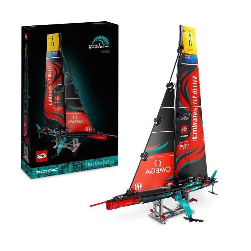 LEGO Technic 42174 Yacht Emirates Team New Zealand AC75 - Kit de Const LEGO Technic 42174 Yacht Emirates Team New Zealand AC75 - Kit de Const